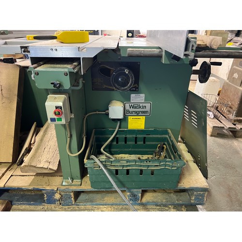 11 - WADKIN Bursgreen bench saw , 3 phase...