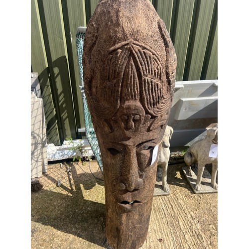 55 - large wooden tribal face