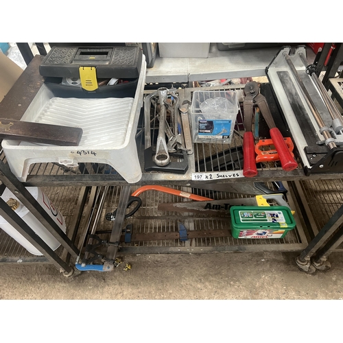 197 - x 2 shelves mixed lot