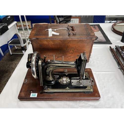 640 - Henstenberg sewing machine