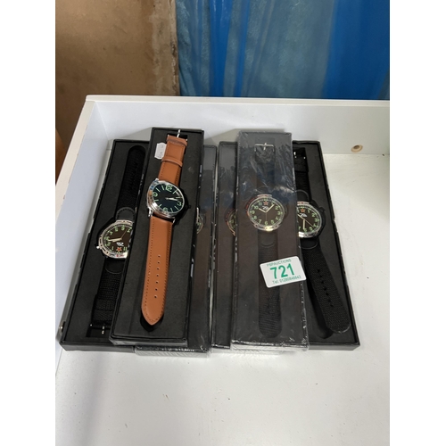 721 - RG41 6 military watches