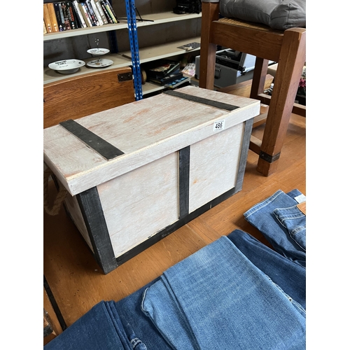 486 - new wooden trunk