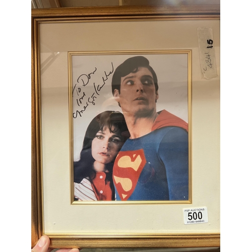 500 - signed photograph super man