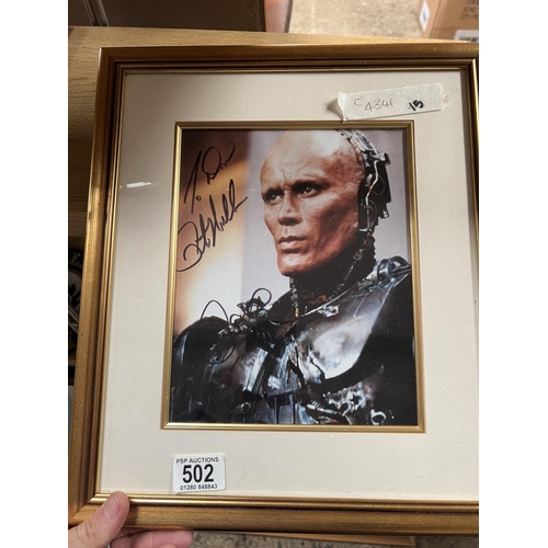 502 - signed photograph Robo Cop