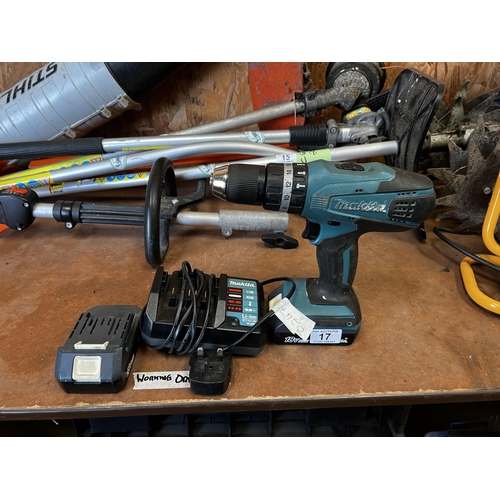 17 - Makita drill w.o.