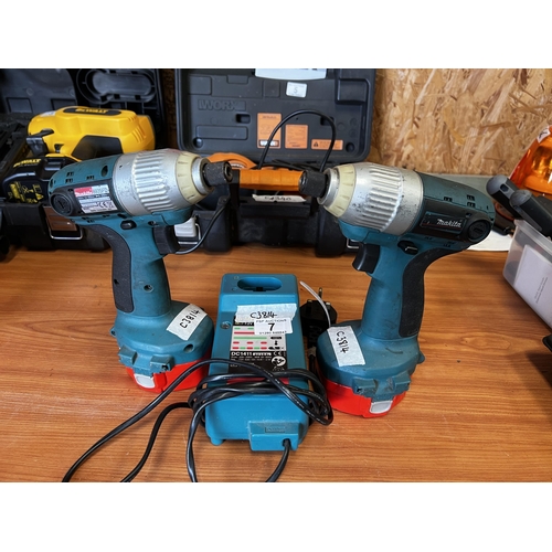 7 - x 2 Makita drills inc charger