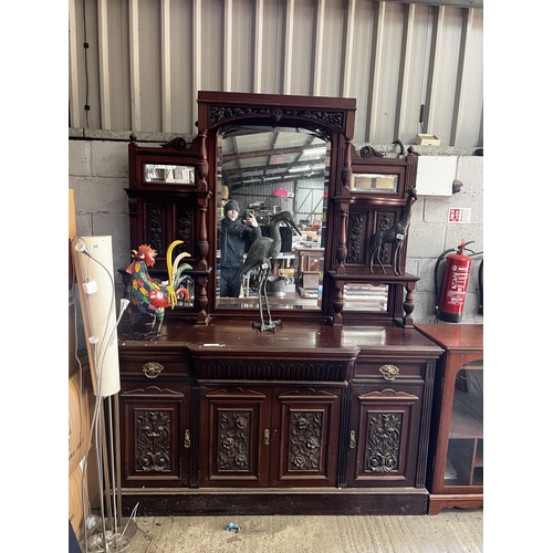 387 - large mirrored back sideboard