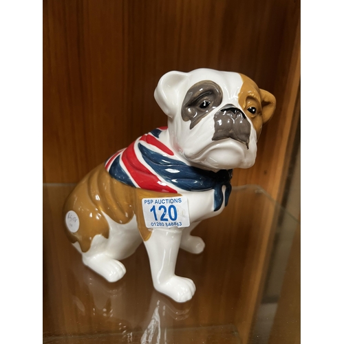 120 - RG158 Royal Doulton bulldog money box