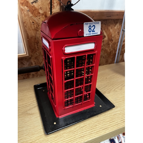 82 - H203 telephone box bird feeder