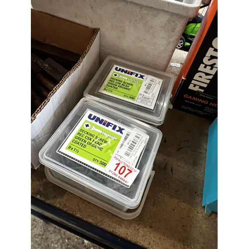 107 - x 2 decking screws