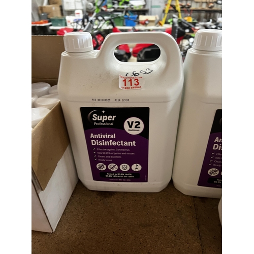 113 - 5lts of disinfectant