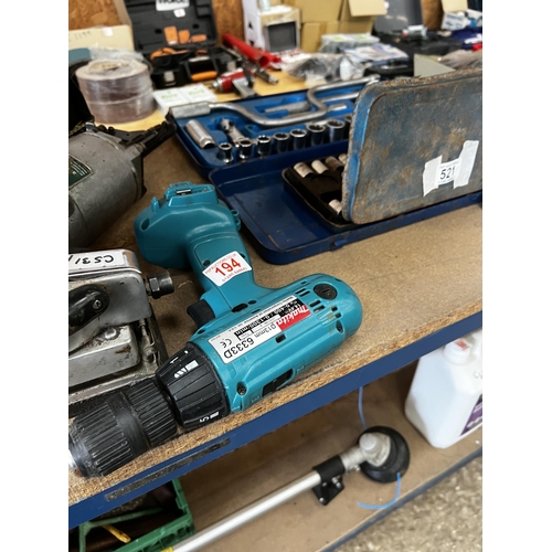 194 - makita drill no battery