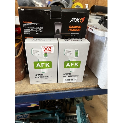 203 - x 2 body thermometers