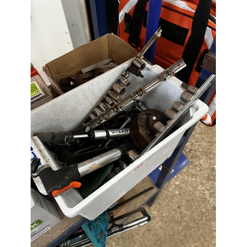 204 - bin of sockets etc