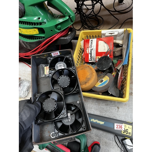 234 - x2 trays of fans