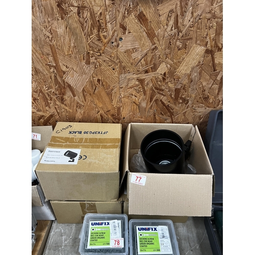 77 - x 4 new spot lamps