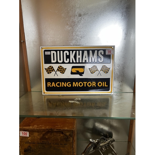 99 - 2   duckhams sign