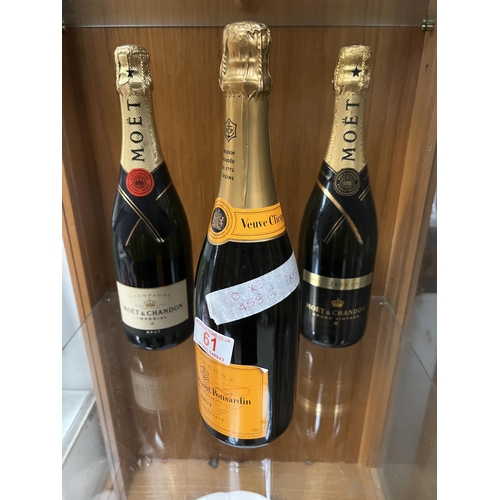 61 - x3 Bottles of Champagne