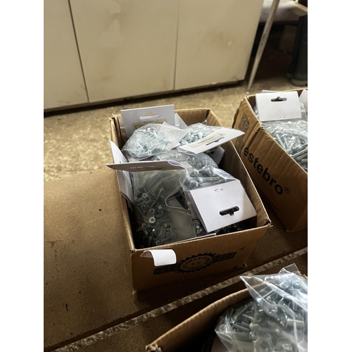 114 - box of screws in bags large amount