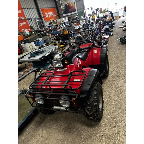 303 - (142) 1997 honda trx400 4wd atv quad bike s/n 478te2007va200879 reg  p622 cfc 2290 hours starts and ... 