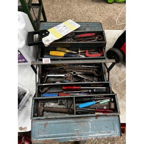 354 - tool box + contents