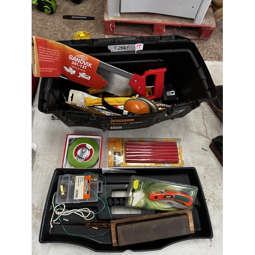 377 - tool box + contents