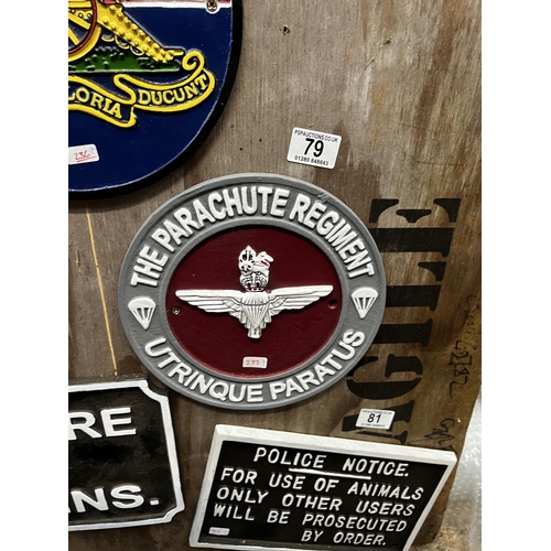 79 - 233 parachute sign