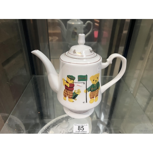 85 - 122 Harrods coffee pot