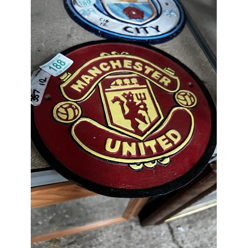 188 - 387 Manchester United plaque