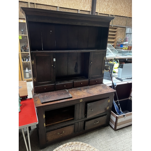 397 - large oak dresser