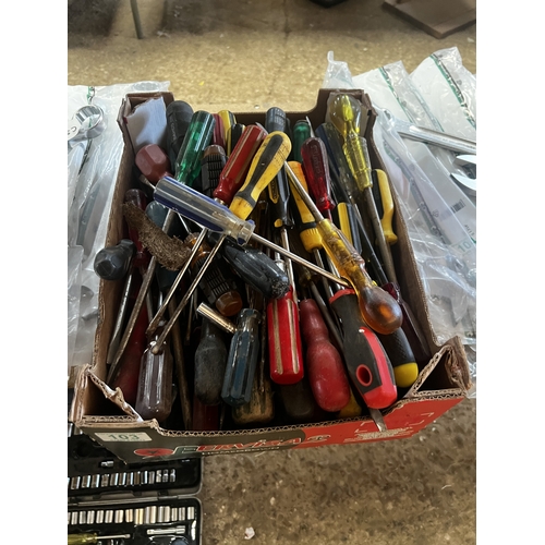 103 - 93     crate of screwdrivers