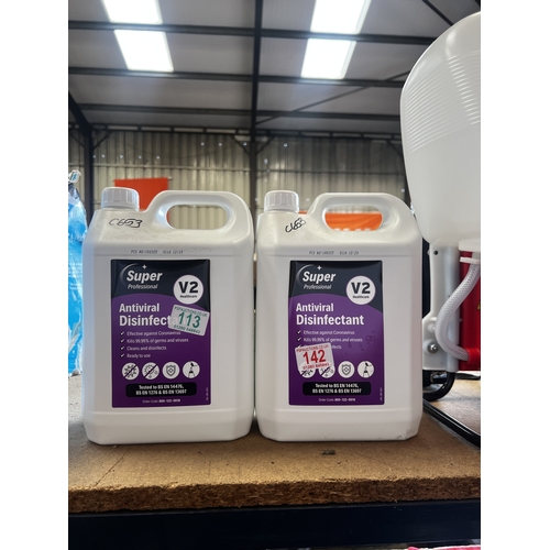 113 - x 2 5ltr of disinfectant