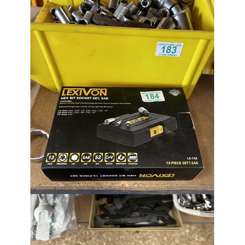 184 - hex bit socket set