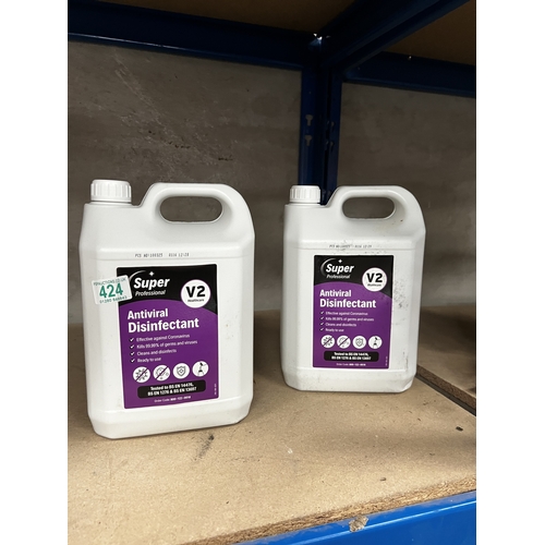 424 - x 2 5 litre disinfectant