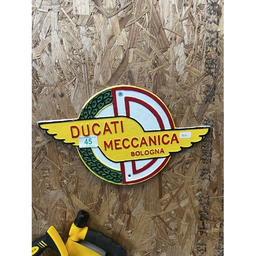 45 - 300     ducati sign