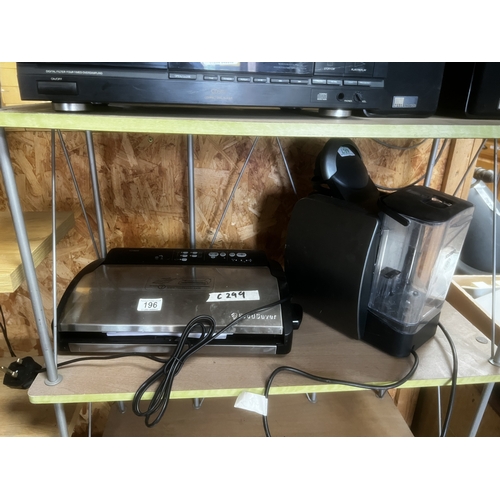 196 - grilling machine plus coffee machine
