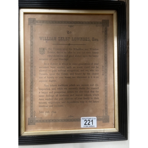 221 - framed winslow poster