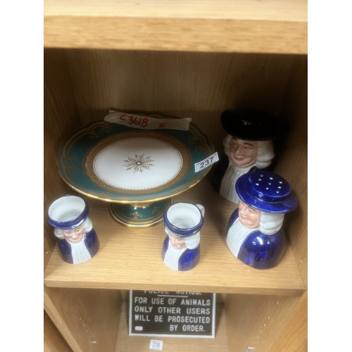 237 - cake plate including tobies