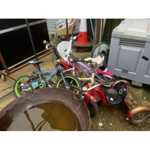 73 - s a s x 4 children's bikes