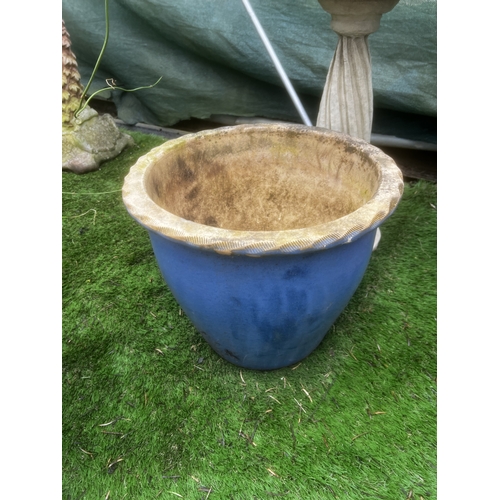 98 - blue plant pot