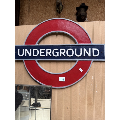 133 - large underground sign
