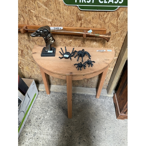 172 - half moon pine table