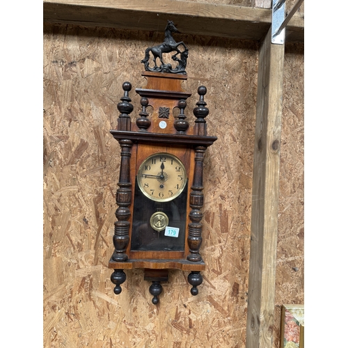179 - (86) antique Vienna clock