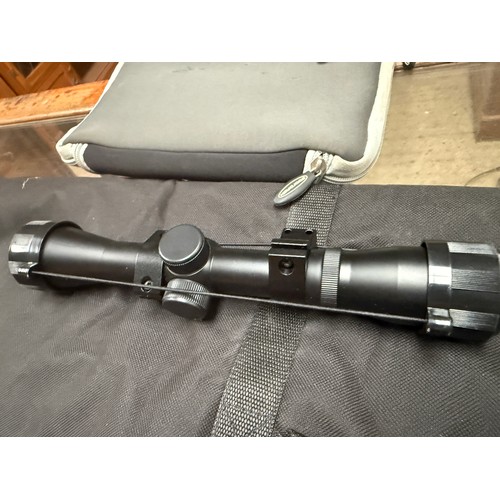 230 - SMK .22 rifle bag sights etc