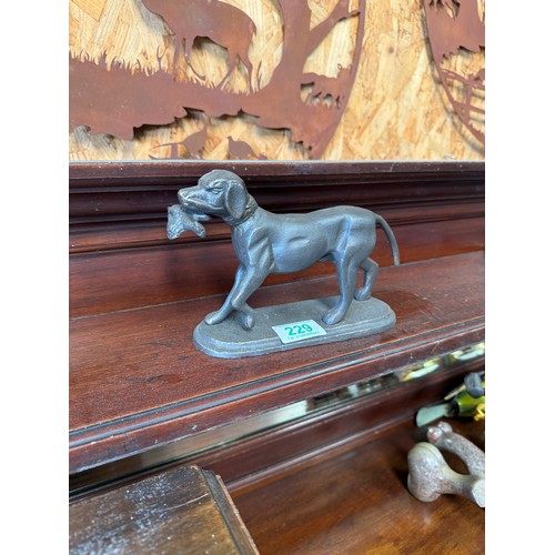 229 - metal working dog ornament