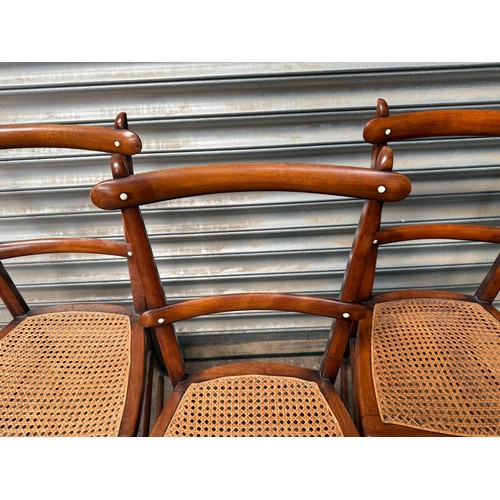 1 - x 4 rush seat chairs