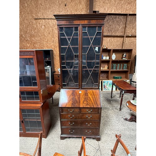 3 - tall book case/bureau  224 cm tall x 76 cm wide x 46 cm deep