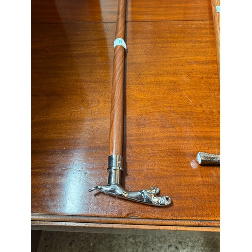 8 - Jaguar top walking stick