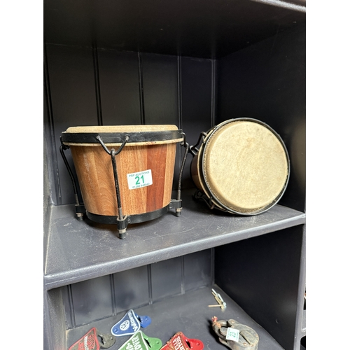 21 - x 2 bongo drums