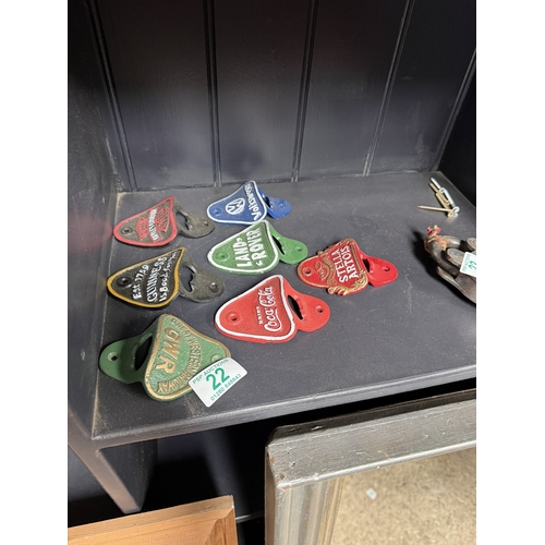 22 - x 7 metal bottle openers